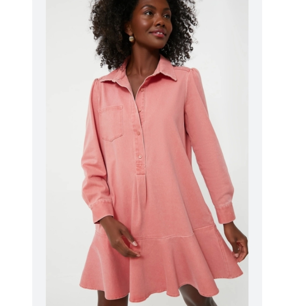 Nantucket Stretch Twill Callahan Shirt Dress Size XXL